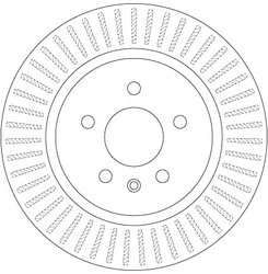 DISC FRANA TRW DF6371 - Compatibil cu OPEL, VAUXHALL