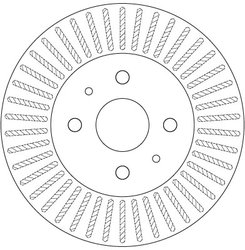 DISC FRANA TRW DF6407 - Compatibil cu DAIHATSU, SUBARU