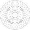 DISC FRANA TRW DF6424 - Compatibil cu FIAT, OPEL, VAUXHALL