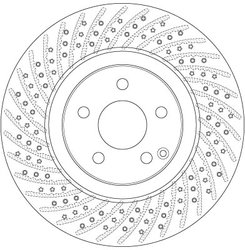 DISC FRANA TRW DF6433S - Compatibil cu MERCEDES-BENZ