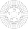 DISC FRANA TRW DF6432S - Compatibil cu HONDA