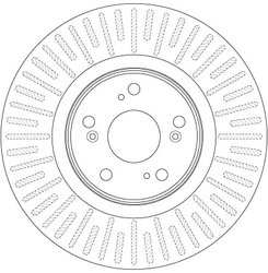 DISC FRANA TRW DF6437 - Compatibil cu HONDA