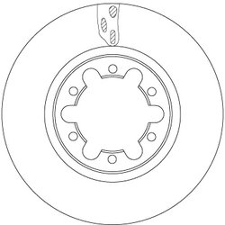 DISC FRANA TRW DF6442 - Compatibil cu NISSAN, RENAULT TRUCKS
