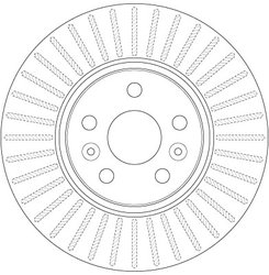DISC FRANA TRW DF6449 - Compatibil cu RENAULT