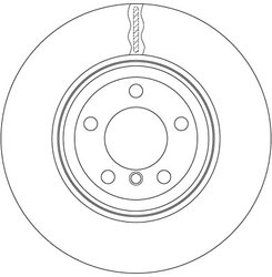 DISC FRANA TRW DF6471 - Compatibil cu NISSAN