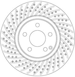 DISC FRANA TRW DF6477 - Compatibil cu MERCEDES-BENZ