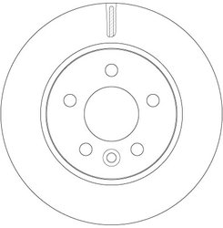 DISC FRANA TRW DF6482 - Compatibil cu VW