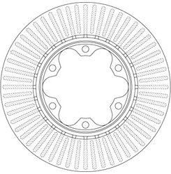 DISC FRANA TRW DF6481 - Compatibil cu TOYOTA