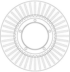 DISC FRANA TRW DF6486 - Compatibil cu PORSCHE