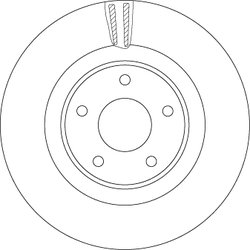 DISC FRANA TRW DF6496S - Compatibil cu INFINITI, NISSAN