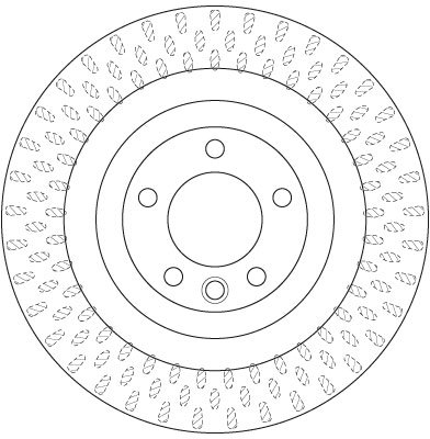 DISC FRANA TRW DF6505S - Compatibil cu LAND ROVER
