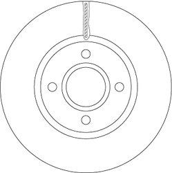 DISC FRANA TRW DF6509 - Compatibil cu FORD