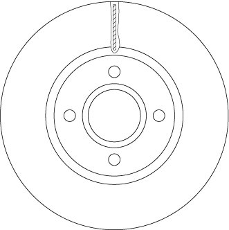 DISC FRANA TRW DF6509 - Compatibil cu FORD