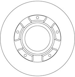 DISC FRANA TRW DF6510S - Compatibil cu FORD, FORD (JMC)
