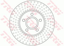 DISC FRANA TRW DF6536 - Compatibil cu VOLVO