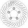 DISC FRANA TRW DF6542S - Compatibil cu PORSCHE