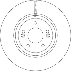 DISC FRANA TRW DF6545S - Compatibil cu HYUNDAI