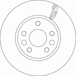 DISC FRANA TRW DF6546 - Compatibil cu RENAULT