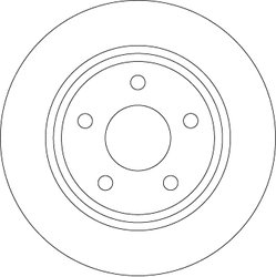 DISC FRANA TRW DF6556 - Compatibil cu FORD