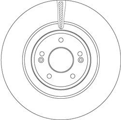 DISC FRANA TRW DF6572 - Compatibil cu GENESIS, KIA