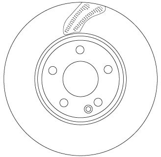 Disc frana TRW DF6591