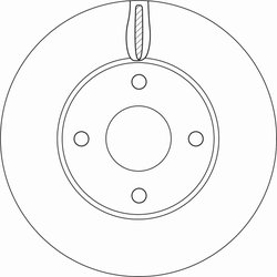 DISC FRANA TRW DF6593 - Compatibil cu FORD