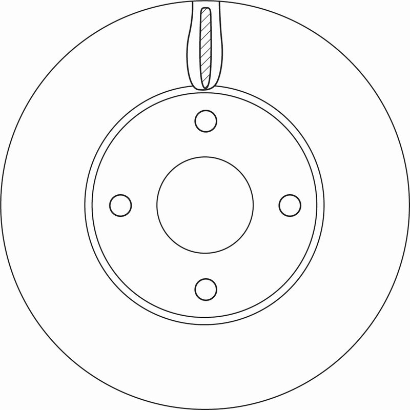 DISC FRANA TRW DF6593 - Compatibil cu FORD