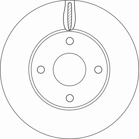 DISC FRANA TRW DF6593 - Compatibil cu FORD