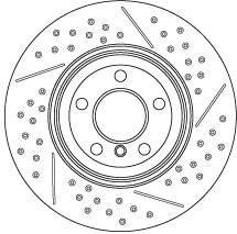DISC FRANA TRW DF6601S - Compatibil cu BMW