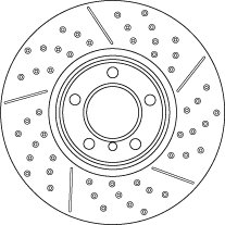 DISC FRANA TRW DF6604S - Compatibil cu BMW