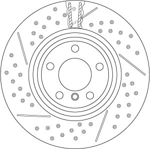 DISC FRANA TRW DF6606S - Compatibil cu BMW