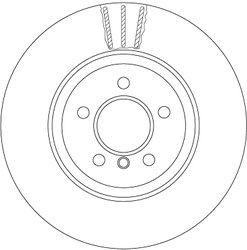DISC FRANA TRW DF6607S - Compatibil cu BMW