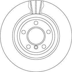 DISC FRANA TRW DF6617S - Compatibil cu BMW