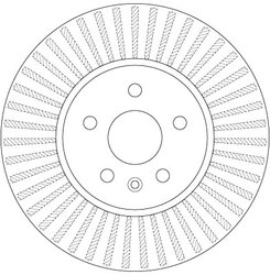 DISC FRANA TRW DF6629 - Compatibil cu CHEVROLET, OPEL, VAUXHALL