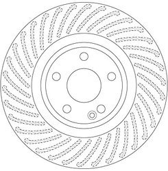 DISC FRANA TRW DF6631 - Compatibil cu MERCEDES-BENZ