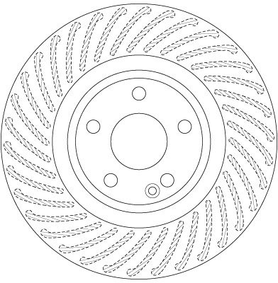 DISC FRANA TRW DF6631 - Compatibil cu MERCEDES-BENZ