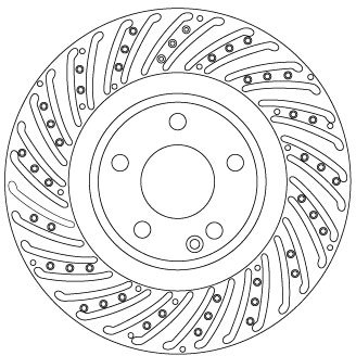 Disc frana TRW DF6633S
