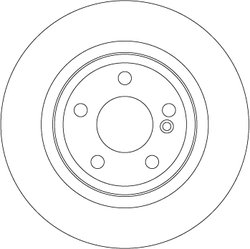 DISC FRANA TRW DF6634 - Compatibil cu MERCEDES-BENZ