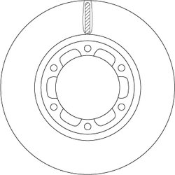 DISC FRANA TRW DF6640S - Compatibil cu MITSUBISHI