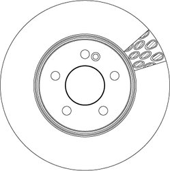 DISC FRANA TRW DF6641S - Compatibil cu MERCEDES-BENZ
