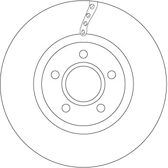Disc frana TRW DF6653