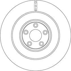 DISC FRANA TRW DF6654S - Compatibil cu JAGUAR