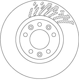 DISC FRANA TRW DF6657 - Compatibil cu CITROEN, PEUGEOT, VAUXHALL