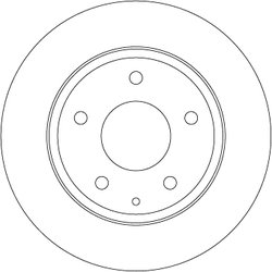DISC FRANA TRW DF6659 - Compatibil cu MAZDA