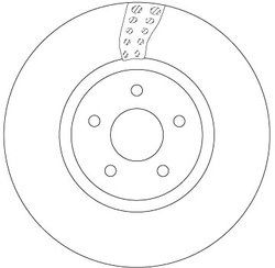 DISC FRANA TRW DF6662S - Compatibil cu FORD