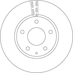 DISC FRANA TRW DF6661S - Compatibil cu MAZDA