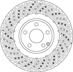 DISC FRANA TRW DF6674S - Compatibil cu MERCEDES-BENZ