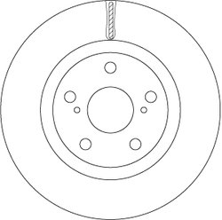DISC FRANA TRW DF6675 - Compatibil cu TOYOTA