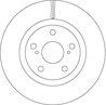 DISC FRANA TRW DF6675 - Compatibil cu TOYOTA