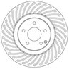 DISC FRANA TRW DF6682S - Compatibil cu MERCEDES-BENZ